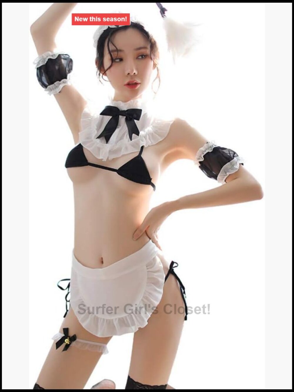 Sexy Maid Costume Lingerie Role Play